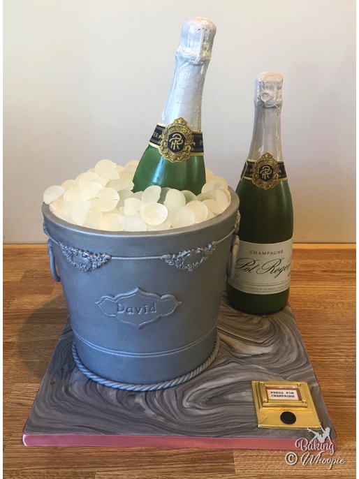 3D Champagne Bottle Ice Bucket Cake – Yeners Way